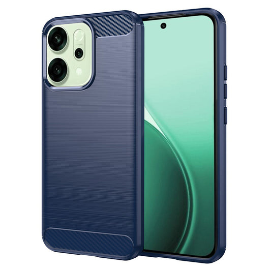 Калъф за Oppo Reno14, Techsuit, Карбон, Син