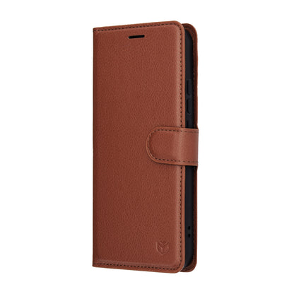 Калъф за Oppo Reno14, Techsuit, Leather Folio, Кафяв