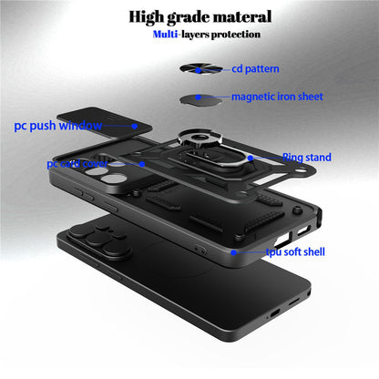 Калъф за Oppo Reno15 FS / Reno15 F, Techsuit, CamShield, Черен