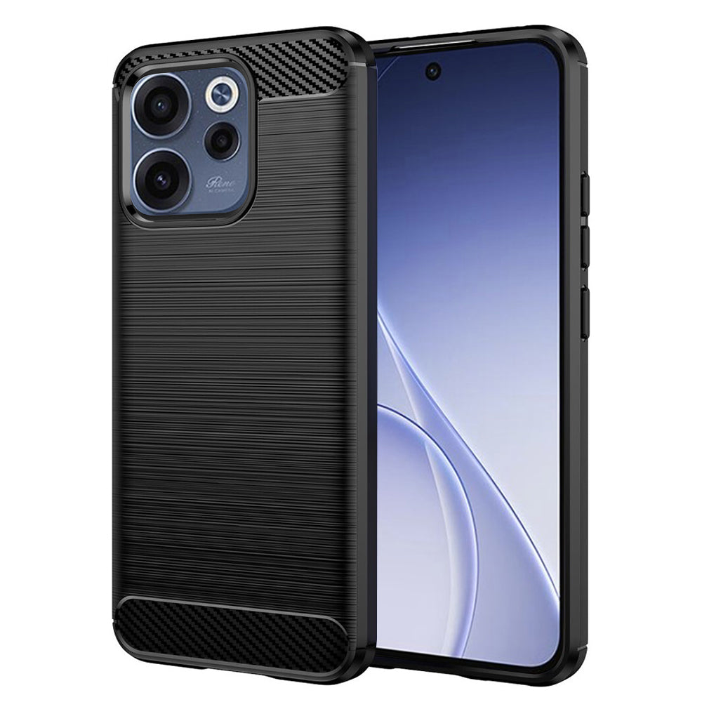 Калъф за Oppo Reno15 FS / Reno15 F, Techsuit, Карбон, Черен
