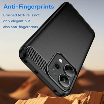 Калъф за Oppo Reno15 FS / Reno15 F, Techsuit, Карбон, Черен