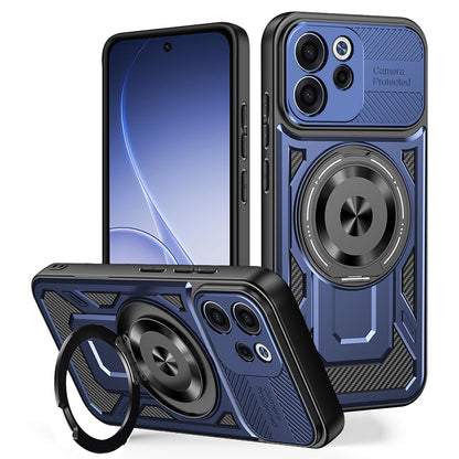 Калъф за Oppo Reno15 FS / Reno15 F, Techsuit, RuggedCam, Син