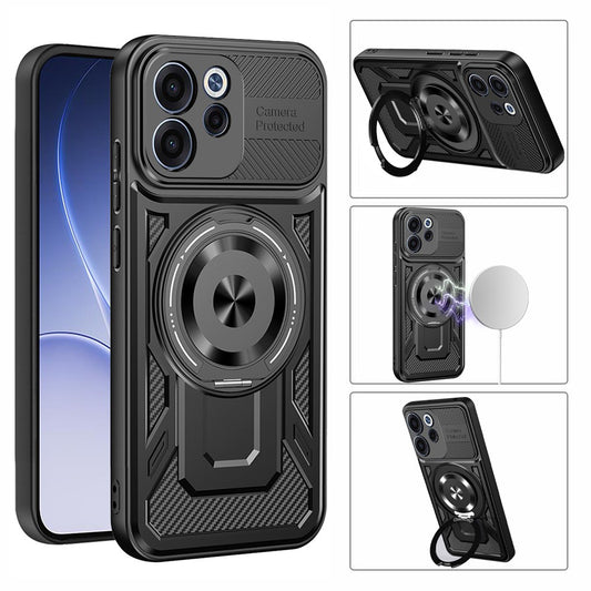Калъф за Oppo Reno15 FS / Reno15 F, Techsuit, RuggedCam, Сив