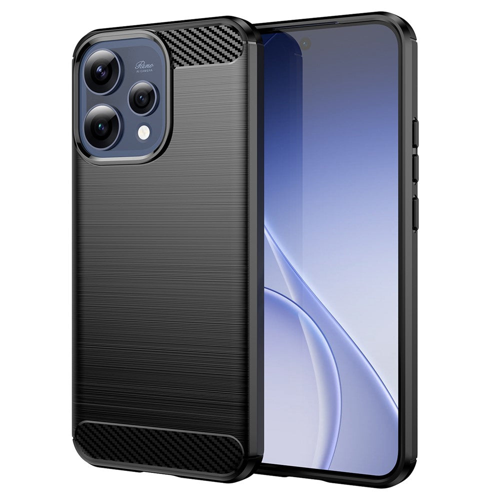 Калъф за Oppo Reno15, Techsuit, Карбон, Черен