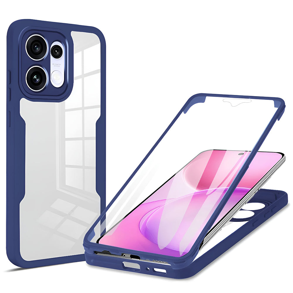 Калъф за Oppo Reno16 F / Reno16 FS, Techsuit, ColorVerse 360, Син