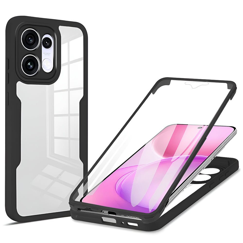Калъф за Oppo Reno16 F / Reno16 FS, Techsuit, ColorVerse 360, Черен