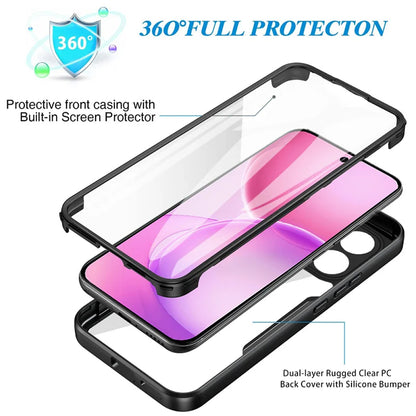 Калъф за Oppo Reno16 F / Reno16 FS, Techsuit, ColorVerse 360, Черен