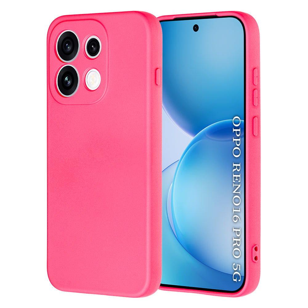 Калъф за Oppo Reno16 Pro, Techsuit, SoftFlex, Тъмно розов