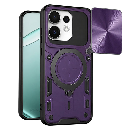 Калъф за Oppo Reno16 / Reno16 Pro, Techsuit, CamGuard Pro, Лилав