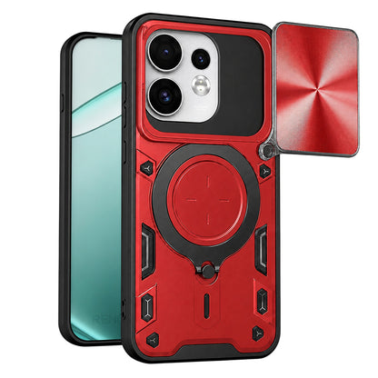 Калъф за Oppo Reno16 / Reno16 Pro, Techsuit, CamGuard Pro, Червен