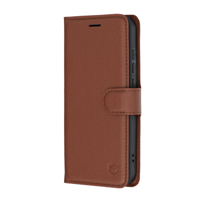 Case for Oppo Reno16 / Reno16 Pro, Techsuit, Leather Folio, Brown