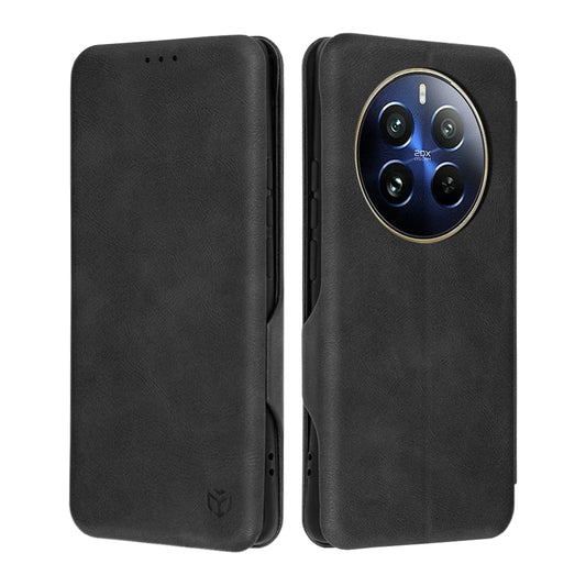 Калъф за Realme 12 Pro / 12 Pro+, Techsuit, Safe Wallet Plus, Черен