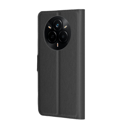 Case for Realme 14 Pro, Techsuit, Leather Folio, Black