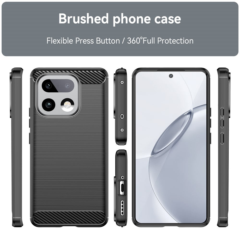 Калъф за Realme 16 Pro+, Techsuit, Карбон, Черен