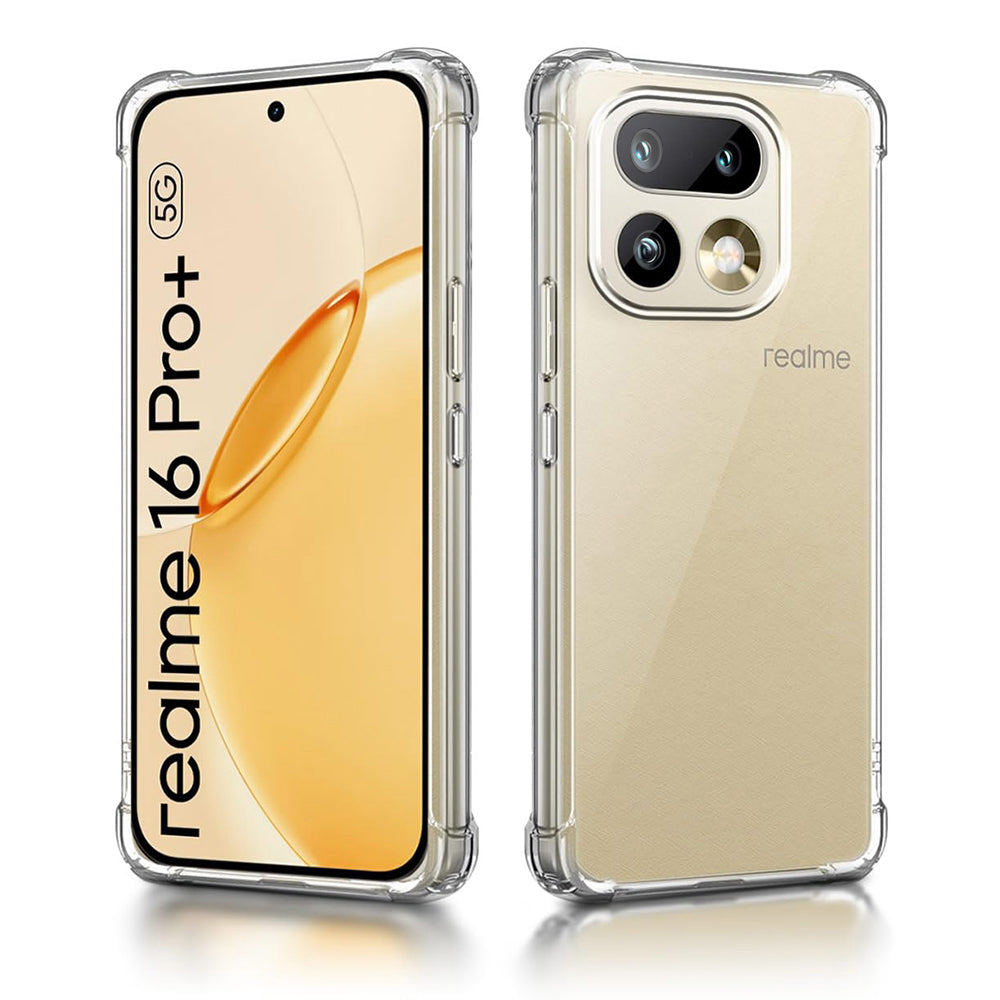 Калъф за Realme 16 Pro+, Techsuit, Shockproof Clear, Прозрачен