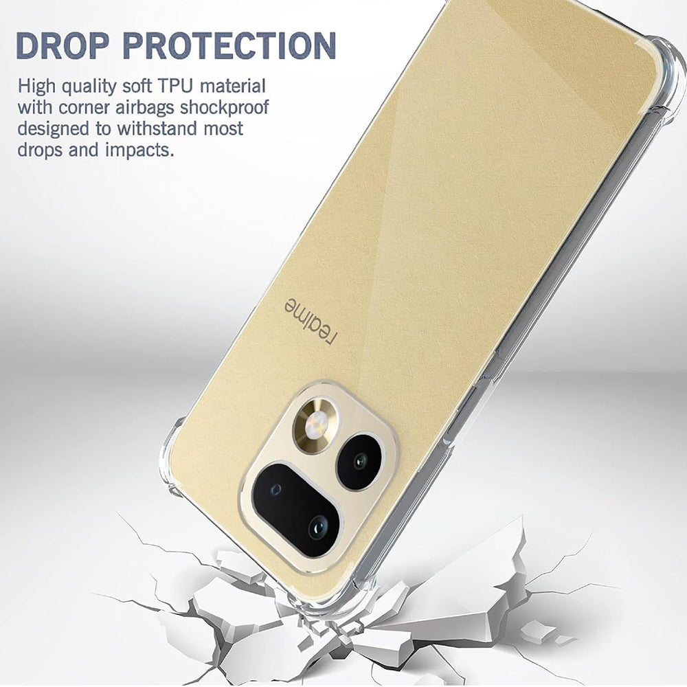 Калъф за Realme 16 Pro+, Techsuit, Shockproof Clear, Прозрачен