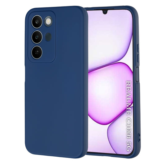 Калъф за Realme C100 5G, Techsuit, SoftFlex, Тъмносин