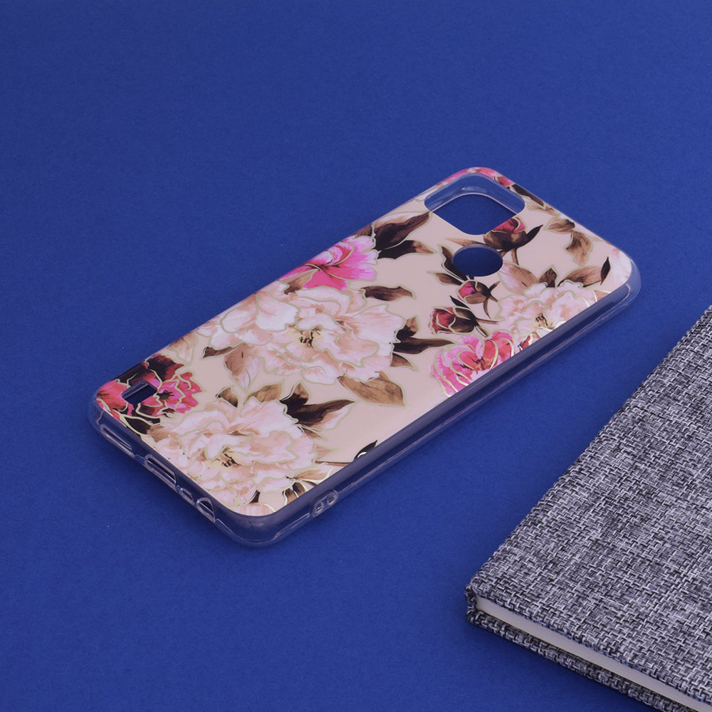 Калъф за Realme C21Y / C25Y, Techsuit, Marble, Бежов