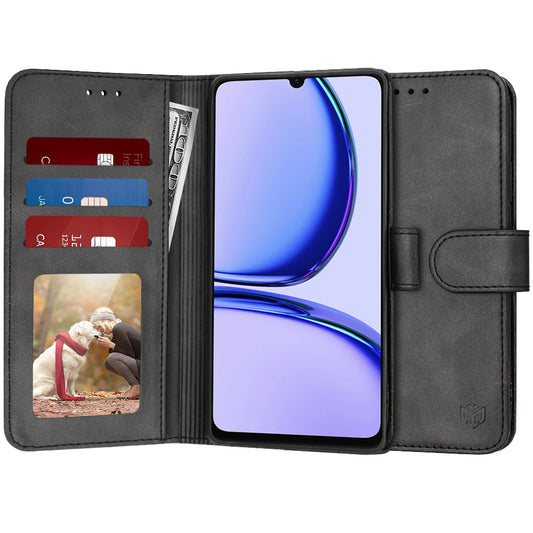 Case for Realme C53, Techsuit, Diary Book, Black