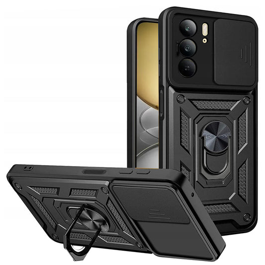 Калъф за Realme C75 5G / 14x, Techsuit, CamShield, Черен