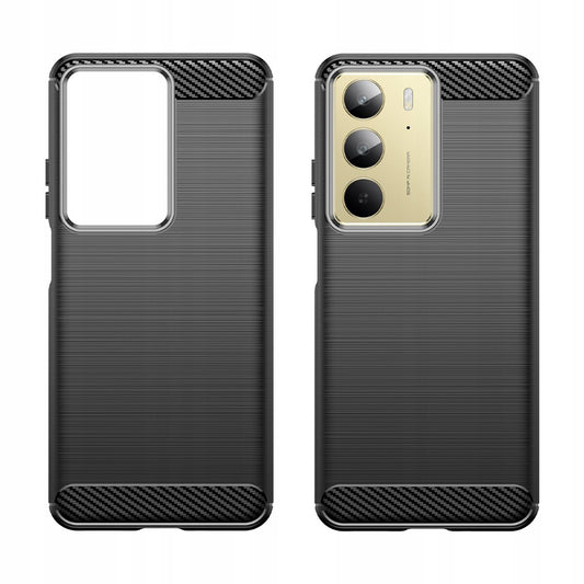 Калъф за Realme C75 5G / 14x, Techsuit, Карбон, Черен
