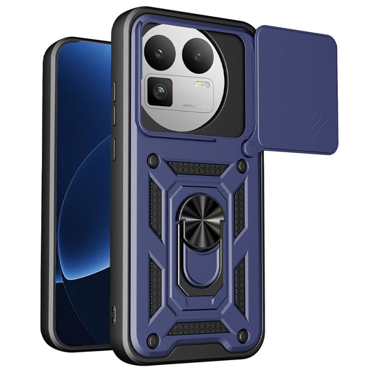 Калъф за Realme GT 8 Pro, Techsuit, CamShield (с кръгъл отвор за камера), Син