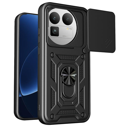 Калъф за Realme GT 8 Pro, Techsuit, CamShield (Кръгъл отвор за камера), Черен