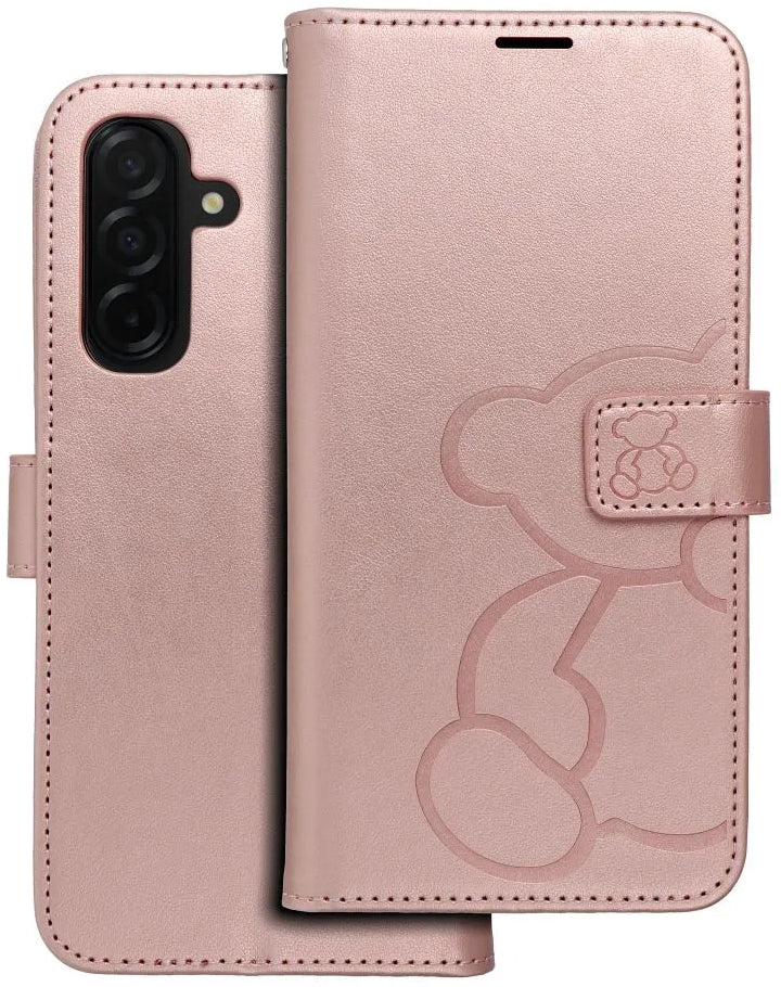 Калъф за Samsung Galaxy A26 A266, OEM, MEZZO Teddy Bear, Розово злато