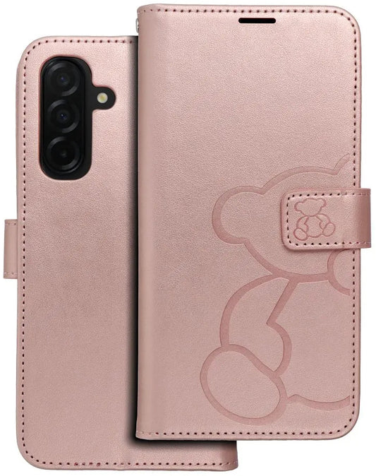 Калъф за Samsung Galaxy A26 A266, OEM, MEZZO Teddy Bear, Розово злато
