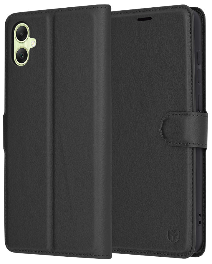 Калъф за Samsung Galaxy A05 A055, Techsuit, Leather Folio, Черен