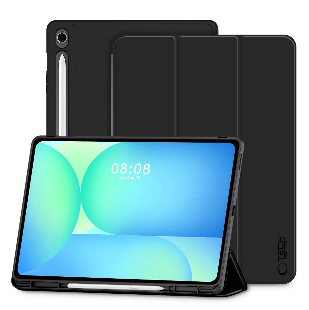 Калъф за Samsung Galaxy Tab S10 FE+, Tech-Protect, SC PEN, Черен