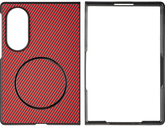 Калъф за Samsung Galaxy Z Fold8 F971, OEM, Карбон, Червен