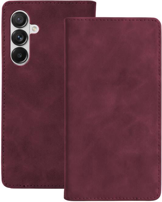 Калъф за Samsung Galaxy A18 5G A186 / A17 4G A175 / A17 5G A176 / A26 A266, OEM, Smart Suede, бордо