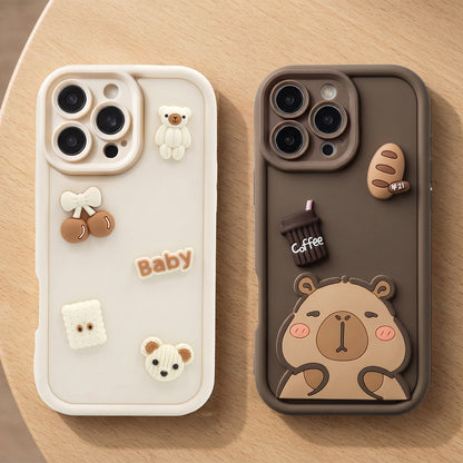 Калъф за Samsung Galaxy S25 Ultra S938, OEM, Ultra Trendy 3D Capybara, Кафяв