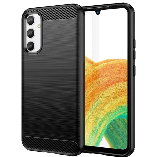 Калъф за Samsung Galaxy A34 A346, OEM, Карбон, Черен