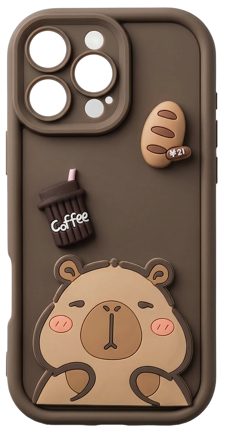 Калъф за Samsung Galaxy S25 Ultra S938, OEM, Ultra Trendy 3D Capybara, Кафяв