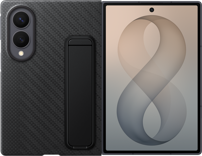 Калъф за Samsung Galaxy Z Fold8 F971, Carbon Standing, Черен EF-XF971SBEGWW