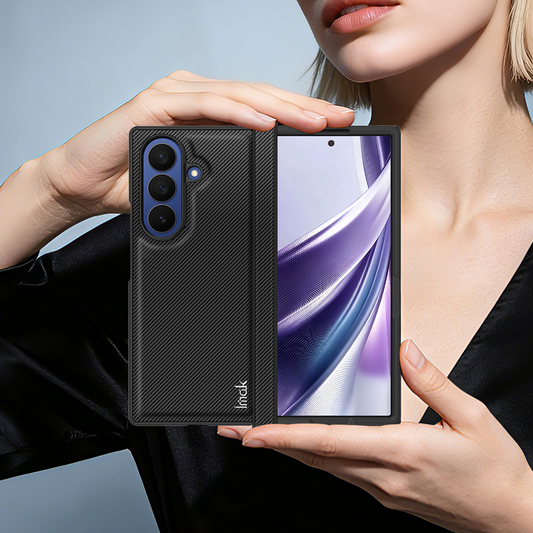 Калъф за Samsung Galaxy Z Fold8 Ultra F976, Imak, Карбон, Черен