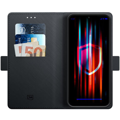 Калъф за Samsung Galaxy A16 5G A166 / A16 4G A165, 3MK, Wallet, Черен