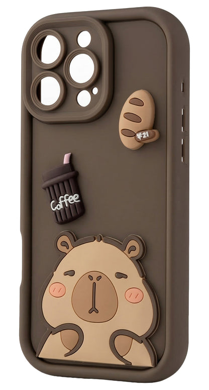 Калъф за Samsung Galaxy S25 Ultra S938, OEM, Ultra Trendy 3D Capybara, Кафяв