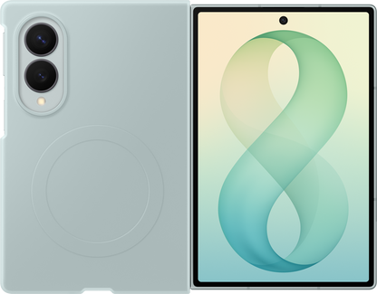 Калъф за Samsung Galaxy Z Fold8 F971, силиконов магнитен калъф, зелен EF-EF971CGEGWW