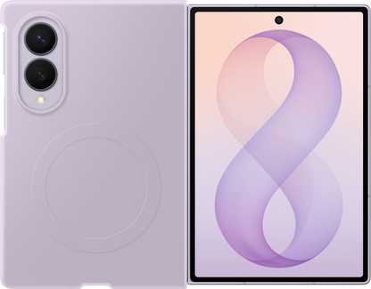 Калъф за Samsung Galaxy Z Fold8 F971, силиконов магнитен калъф, лилав EF-EF971CVEGWW