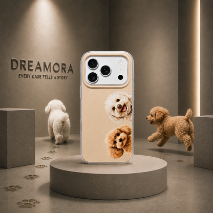 Калъф за Samsung Galaxy A07 5G A076 / A07 4G A075, Perfect Case, Dreamora Poodle, Многоцветен