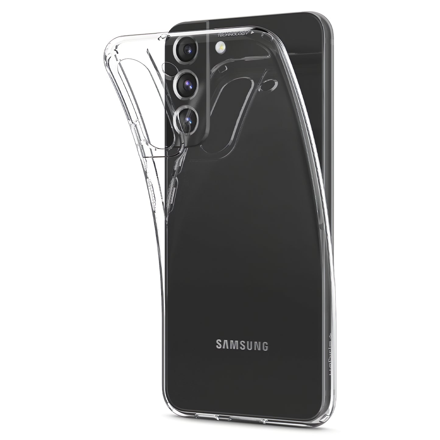 Калъф за Samsung Galaxy S22 5G S901, Spigen, с течен кристал, прозрачен 