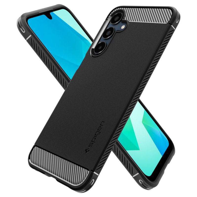 Калъф за Samsung Galaxy A16 5G A166 / A16 4G A165, Spigen, Rugged Armour, черен ACS08891 