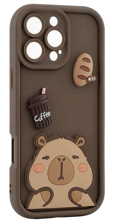 Калъф за Samsung Galaxy S25 Ultra S938, OEM, Ultra Trendy 3D Capybara, Кафяв