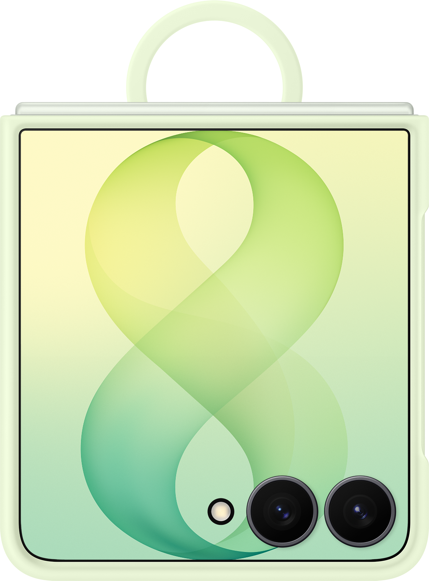 Калъф за Samsung Galaxy Z Flip8 F776, силиконов магнитен пръстен, зелен EF-EF776CGEGWW