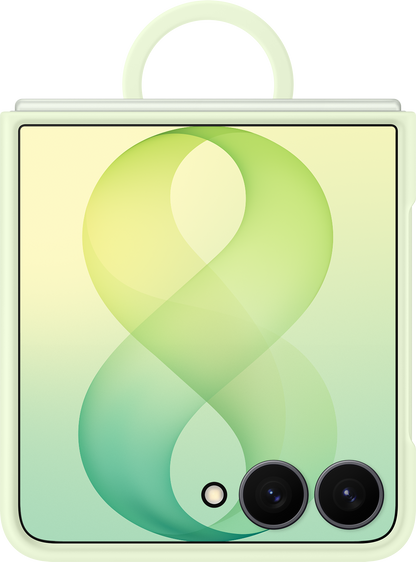 Калъф за Samsung Galaxy Z Flip8 F776, силиконов магнитен пръстен, зелен EF-EF776CGEGWW