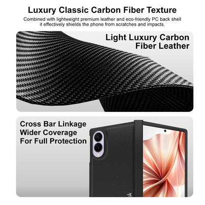Калъф за Samsung Galaxy Z Fold8 F971, Imak, Карбон, Черен