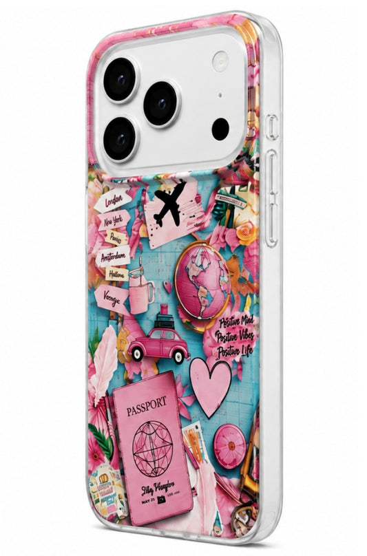 Калъф за Samsung Galaxy A07 / A07 4G A075, Perfect Case, Dreamora Pink Flight, Многоцветен
